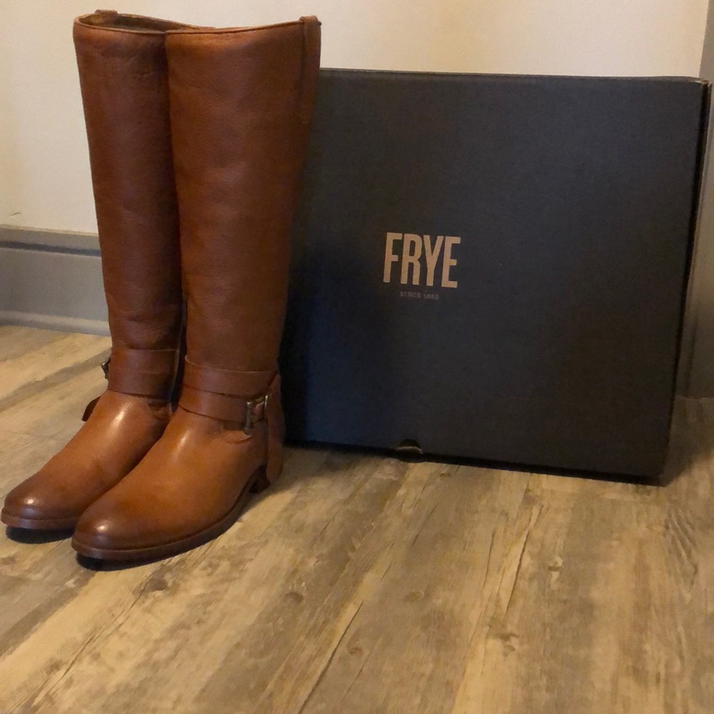 FRYE BOOTS-MELISSA KNOTTED TALL RIDING BOOTS
